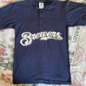 Logo Athletic Blue Brewers Women's Top